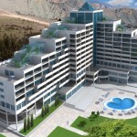 Реконструкция и расширение пансионата «Полет» в г.Алушта, АР Крым. Строительство 13-этажного спального корпуса с подземным паркингом на 365 мест.